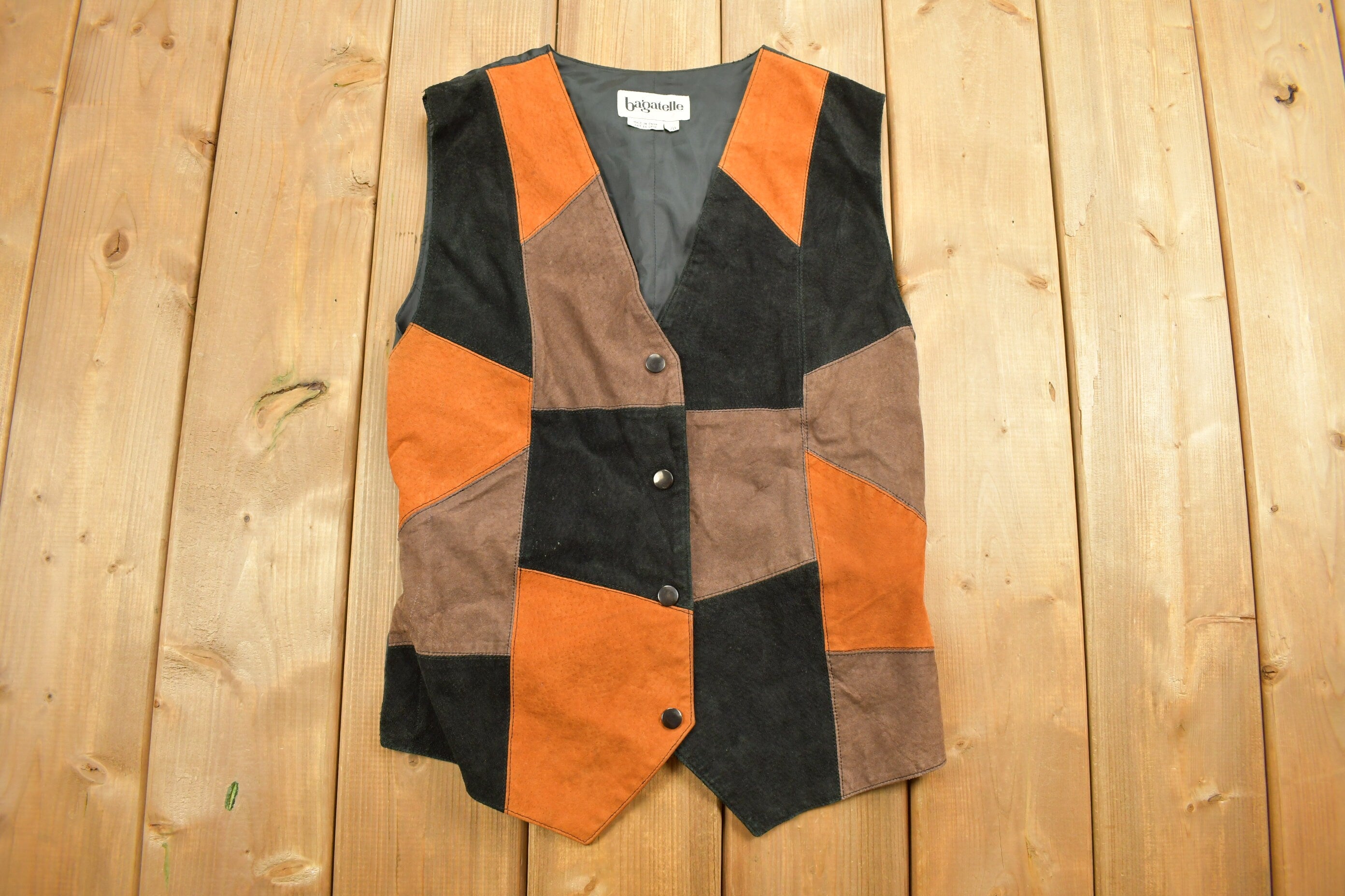 Vintage 1990s Bagatelle Suede Vest