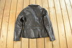 Vintage 1990s Leather Master Leather Biker Jacket Women's Large