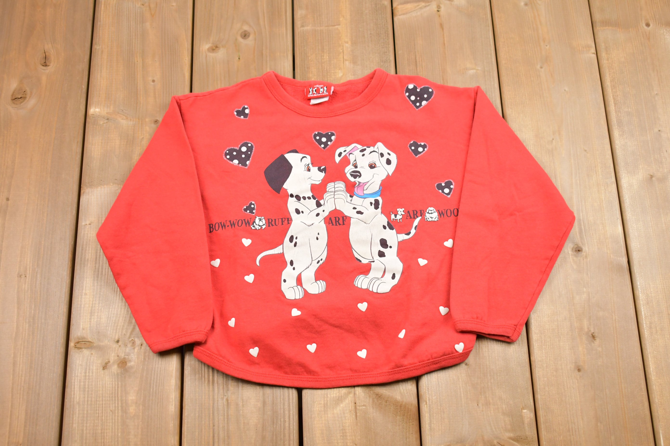 Vintage 1990s Disney's 101 Dalmatians Children's Crewneck  Made in USA  90s Children's Crewneck  Vintage Sweatshirt  Youth Vintage