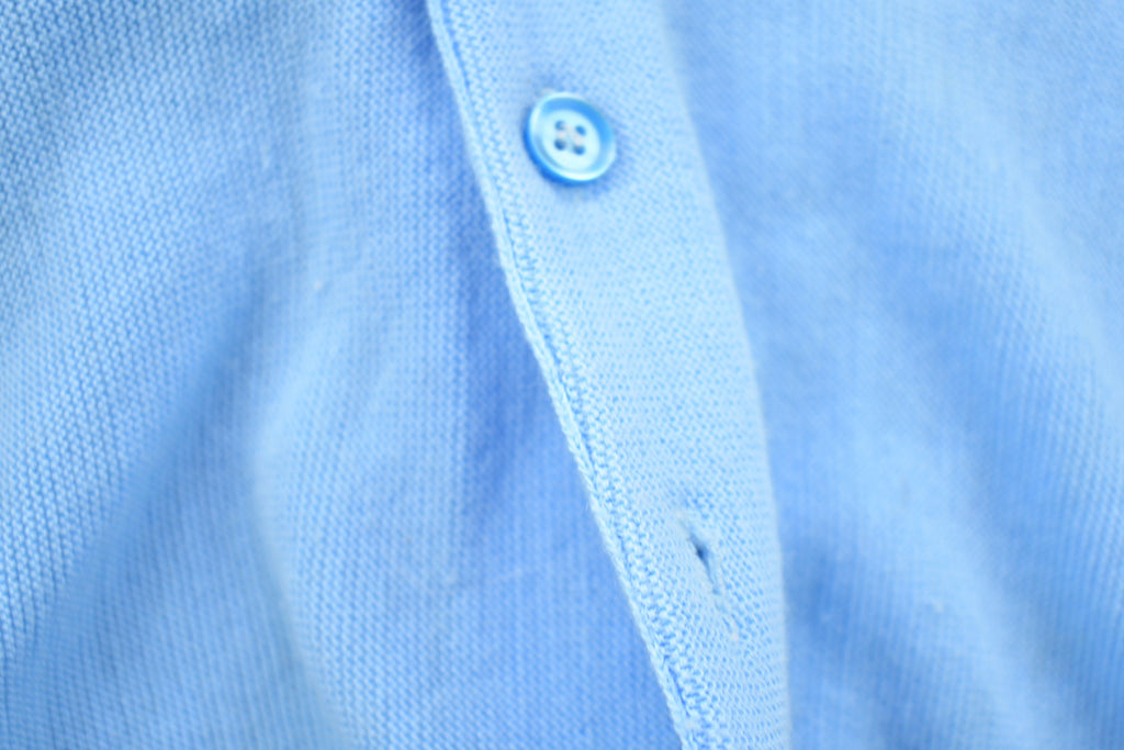 Vintage 1990s King Sport Light Blue Knitted Cardigan Sweater