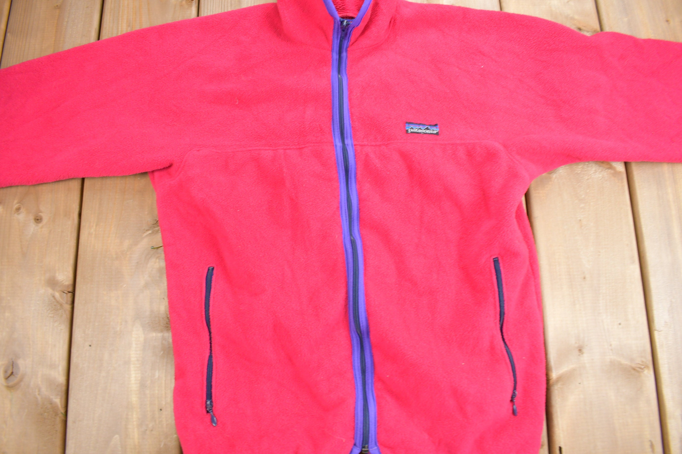 Vintage 1990s Patagonia Fleece Zip Up Sweater