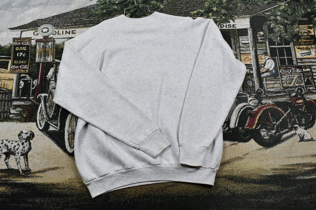 Vintage 1990s Bull Wiser King Of Steers Raglan Graphic Crewneck