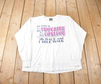 Vintage 1990s Trocaire College 5K Race Souvenir Long T Shirt Made In USA Size XL