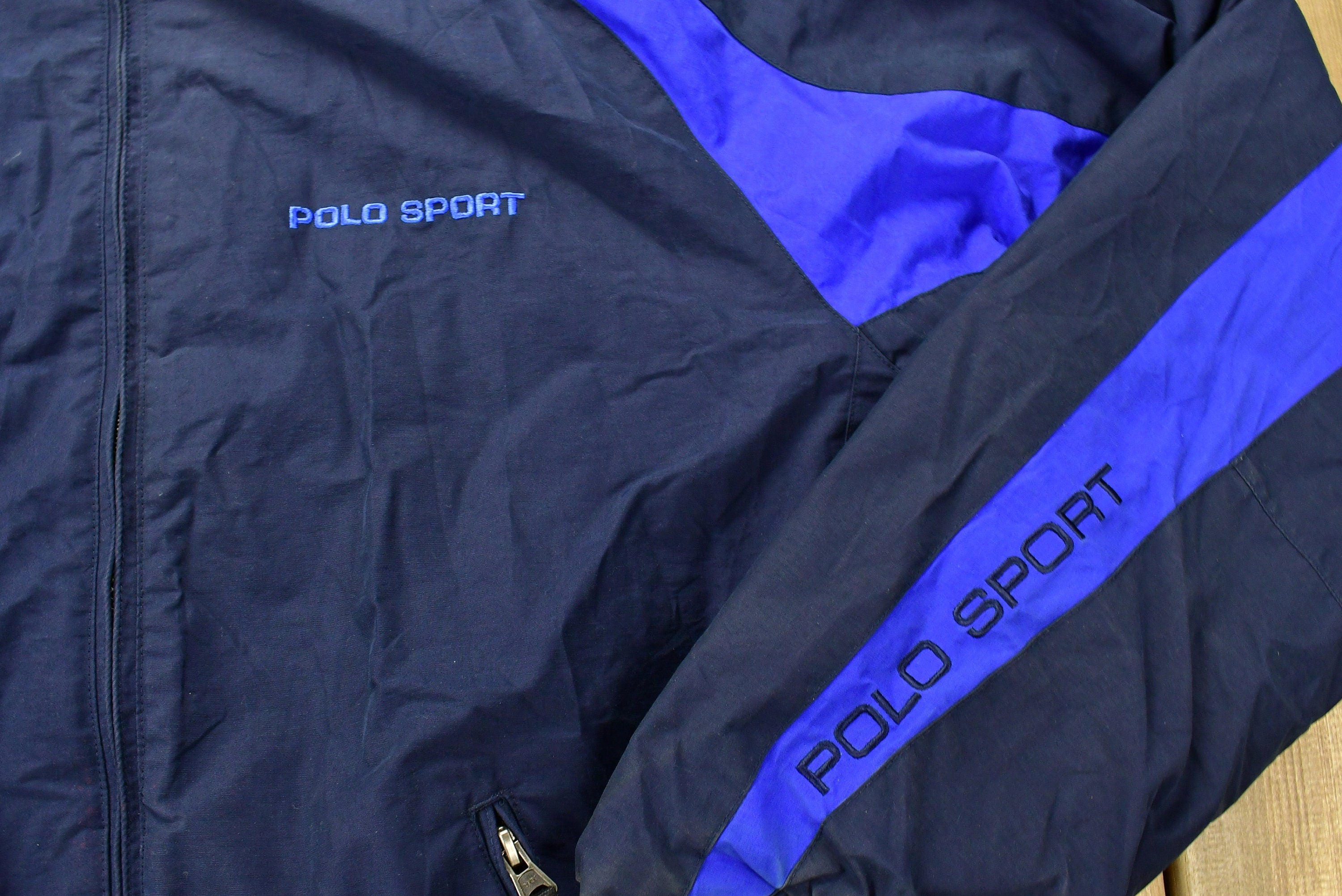 Vintage 1990s Polo Sport Ralph Lauren Reversible Windbreaker Jacket