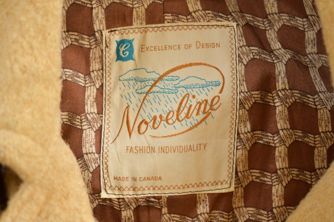 Vintage 1960s Beige Button Up Wool Overcoat  1990s Overcoat  1990s Vintage  Made In Canada  Outerwear  Winter  Cozy Trench Coat