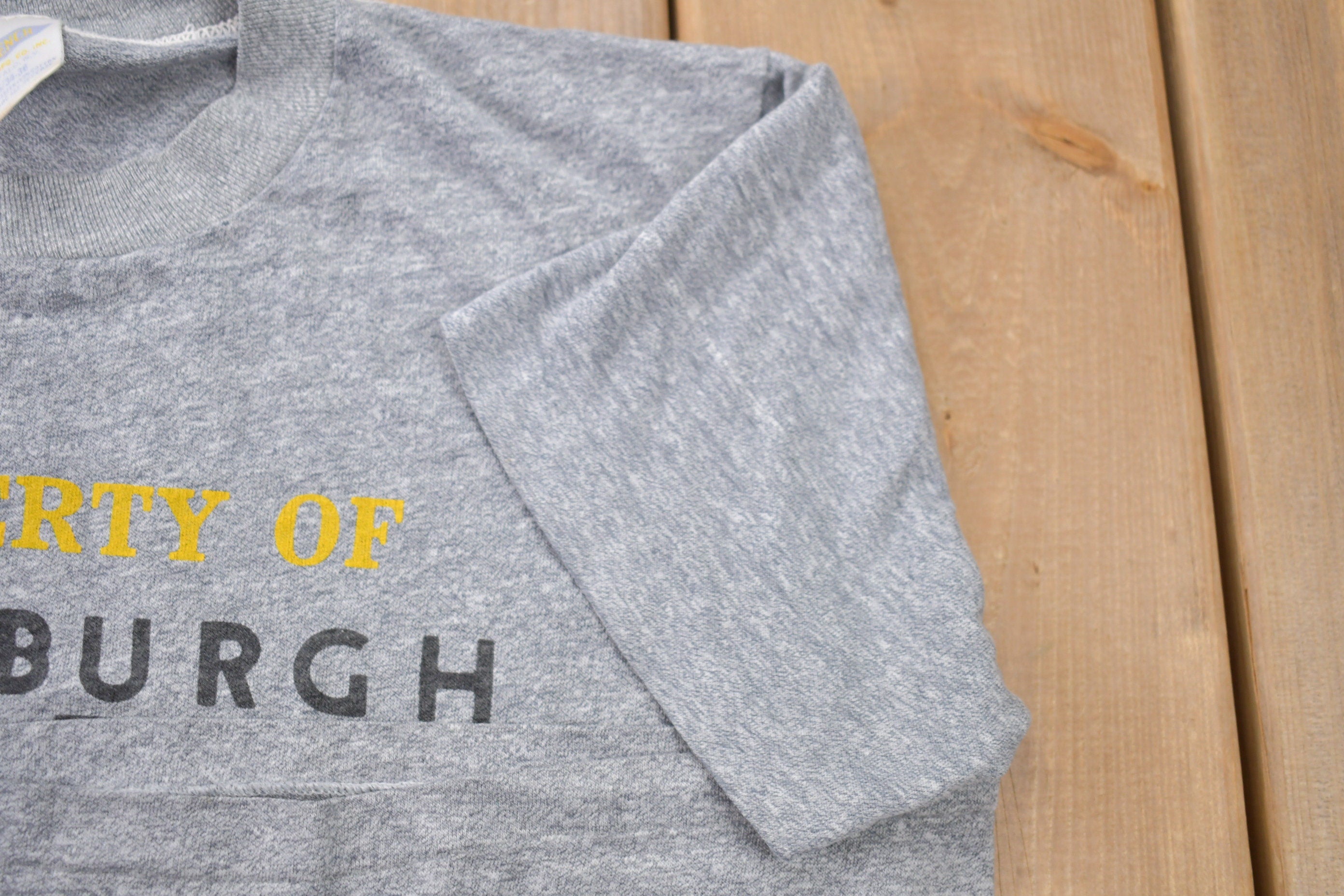 Vintage 1980s Property of Pittsburgh Steelers NFL Graphic T-Shirt