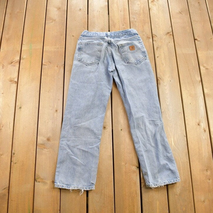 Vintage 1990s Carhartt Blue Jeans Size 30x30