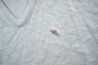 Vintage 1970s Steeple Chase Knit V- Neck Sweater