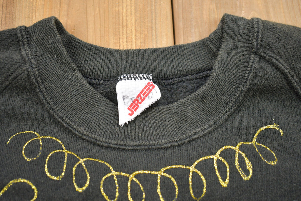 Vintage 1990s Fall Theme Crewneck Sweater