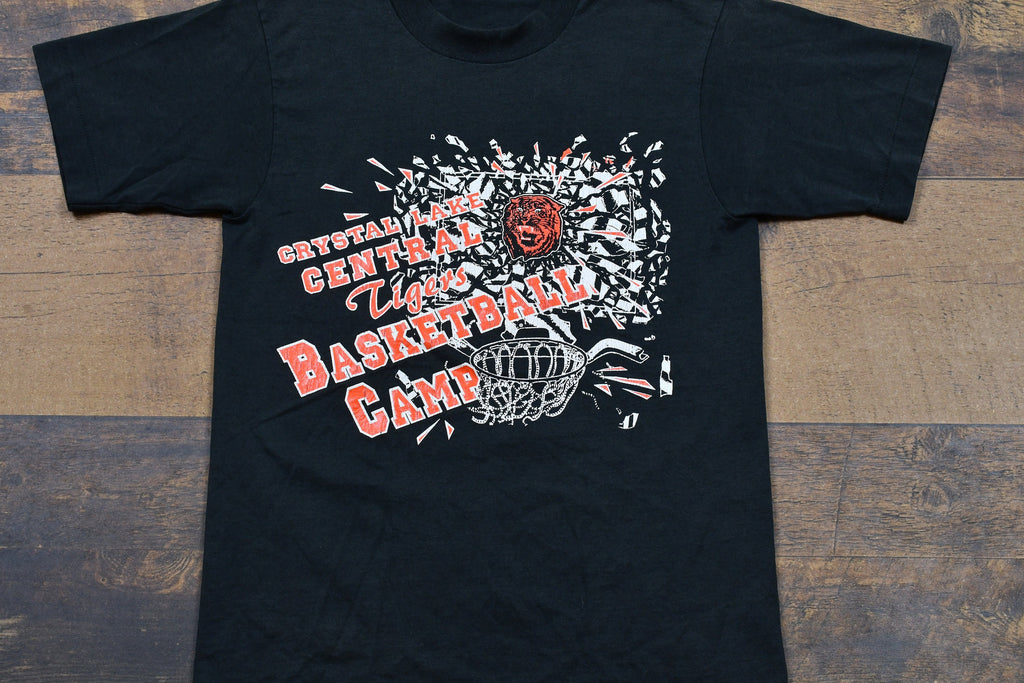 Vintage 1990s Camp Crystal Lake Basketball Single Stitch T-Shirt