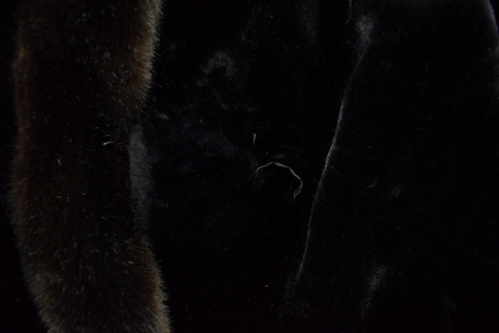 Vintage 1970s Sheered Beaver Fur Coat Women's Small