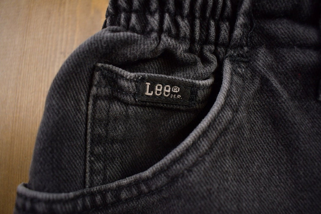 Vintage 1990s Lee Black Denim Jeans Size 30x27