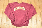 Vintage 1990s Minnesota University Steve And Barry's Crossgrain Crew Neck Sweater Men's L