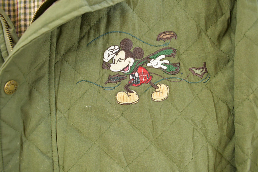 Vintage 1990s Disney Embroidered Quilt Chore Jacket