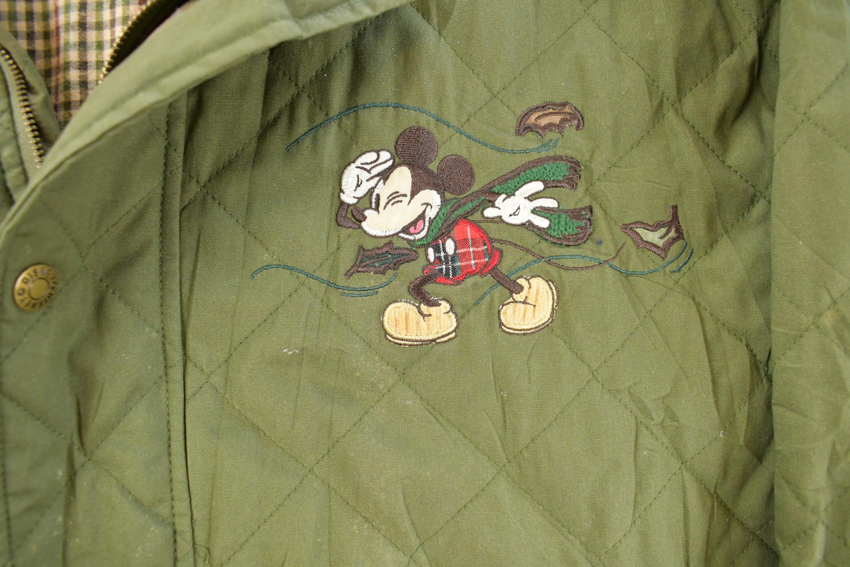 Vintage 1990s Disney Embroidered Quilt Chore Jacket