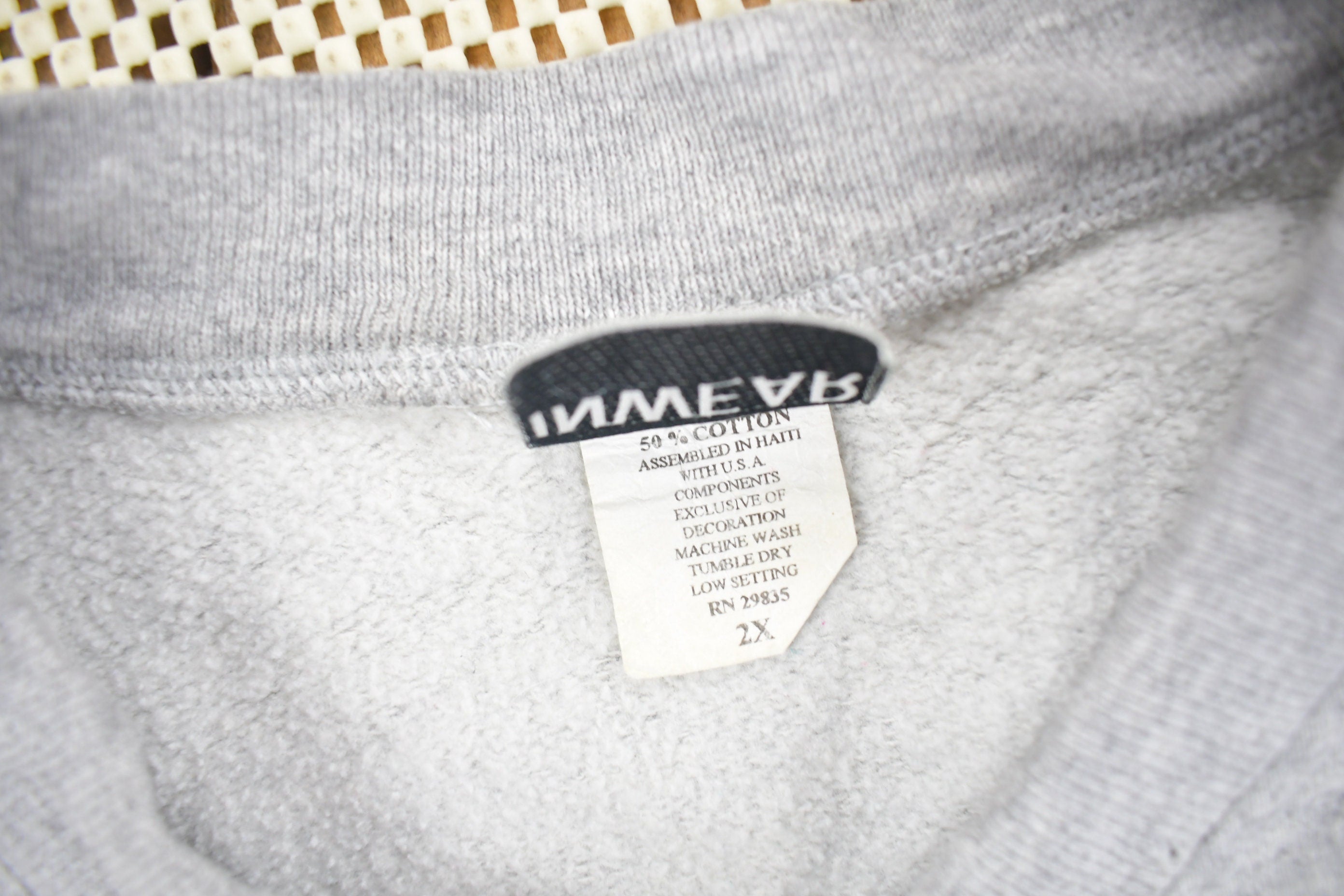 Vintage 1990s Blank Grey Crewneck Sweatshirt
