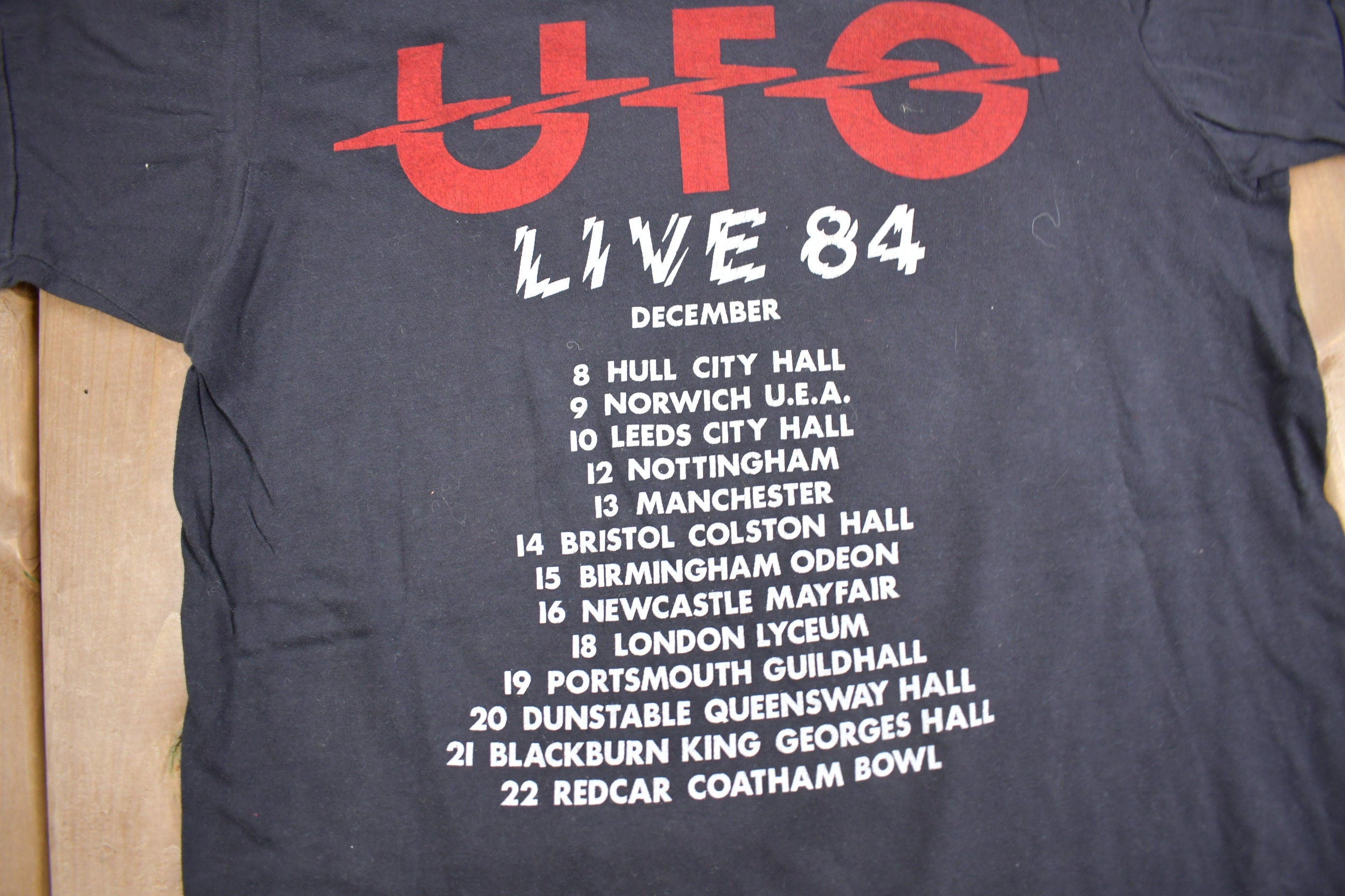 Vintage 1984 UFO LIVE 84 Tour BandT-Shirt
