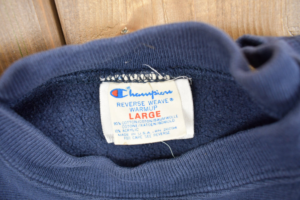 Vintage 1980s University Of Michigan Champion Reverse Weave Warmup Crewneck