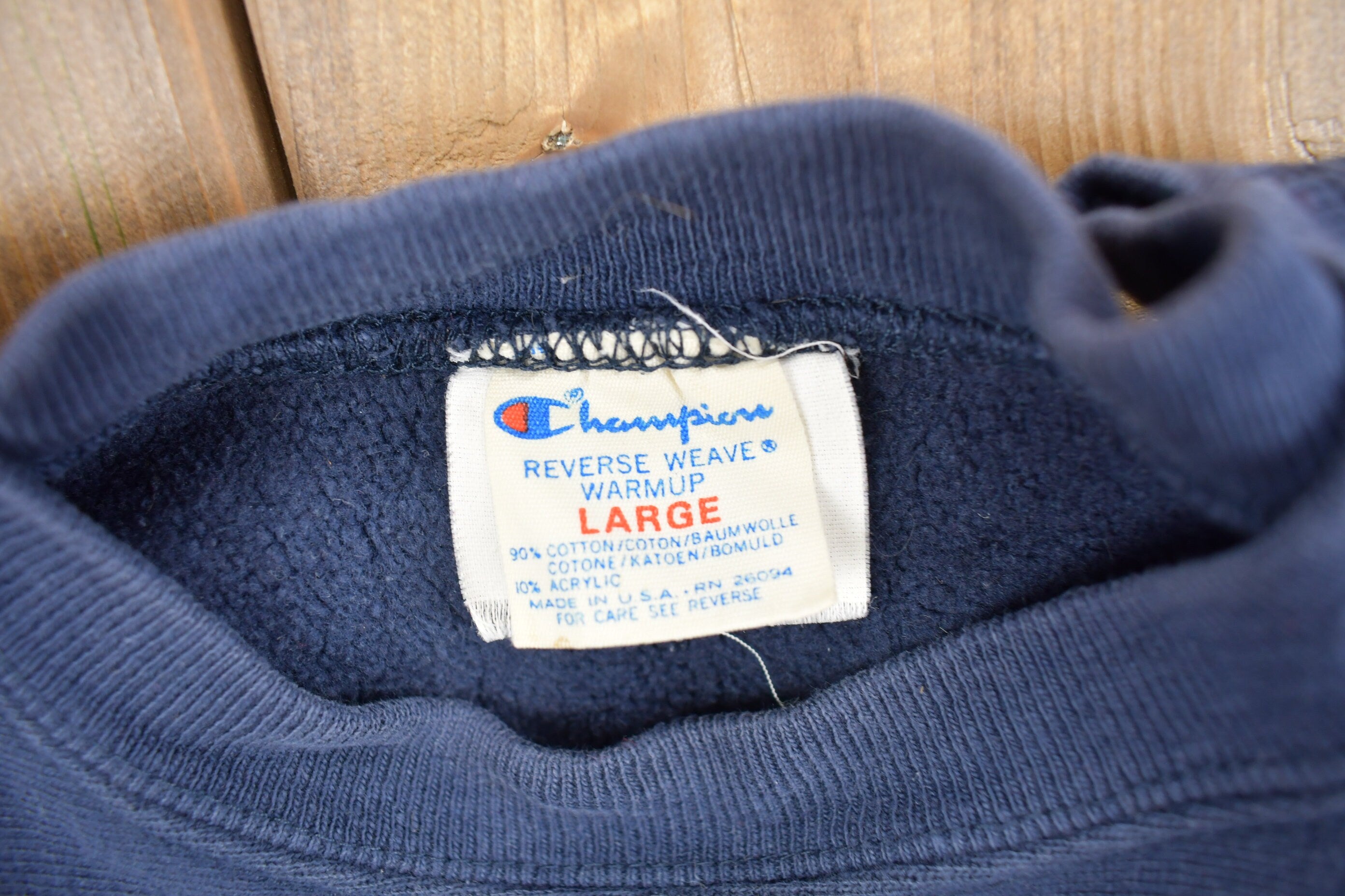 Vintage 1980s University Of Michigan Champion Reverse Weave Warmup Crewneck