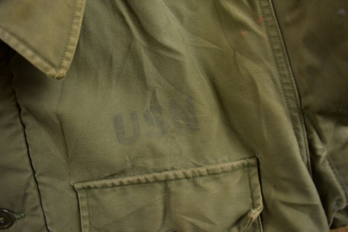 Vintage 1962 N Navy Deck Jacket