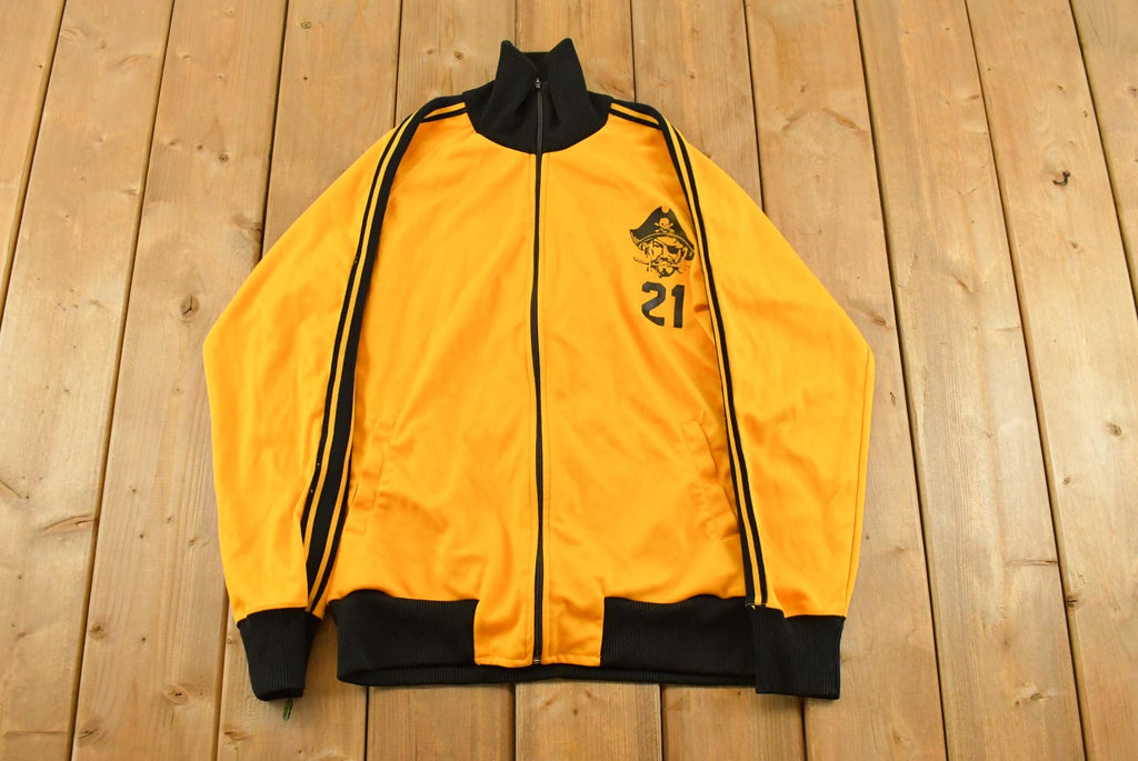 Vintage 1980s Tonix Twin Rivers Baseball Track Jacket Sweatshirt Men's Large
