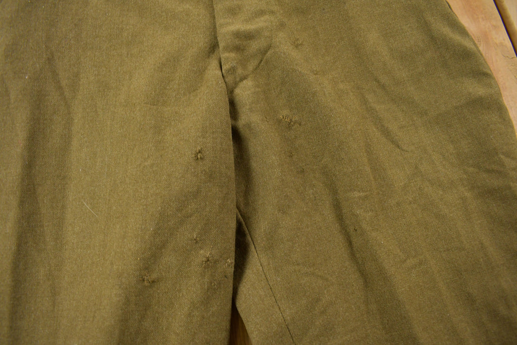 Vintage 1980s Military Green Army Pants Size 32 x 27