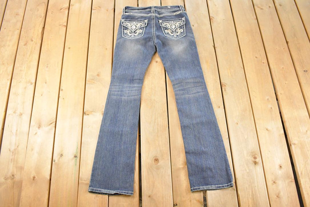 Vintage Deadstock Y2K Real Jeans Bedazzled Low Rise Jeans Women's Size 27 x 32