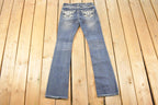 Vintage Deadstock Y2K Real Jeans Bedazzled Low Rise Jeans Women's Size 27 x 32