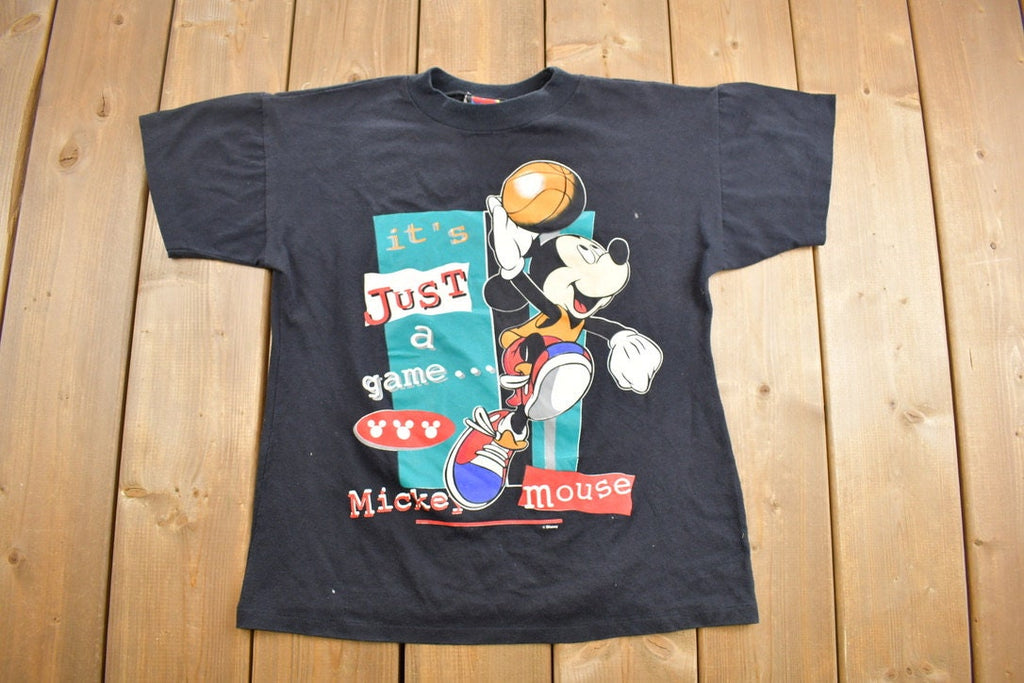 Vintage 1990s 'It's Just A Game' Mickey Mouse Promo T-Shirt