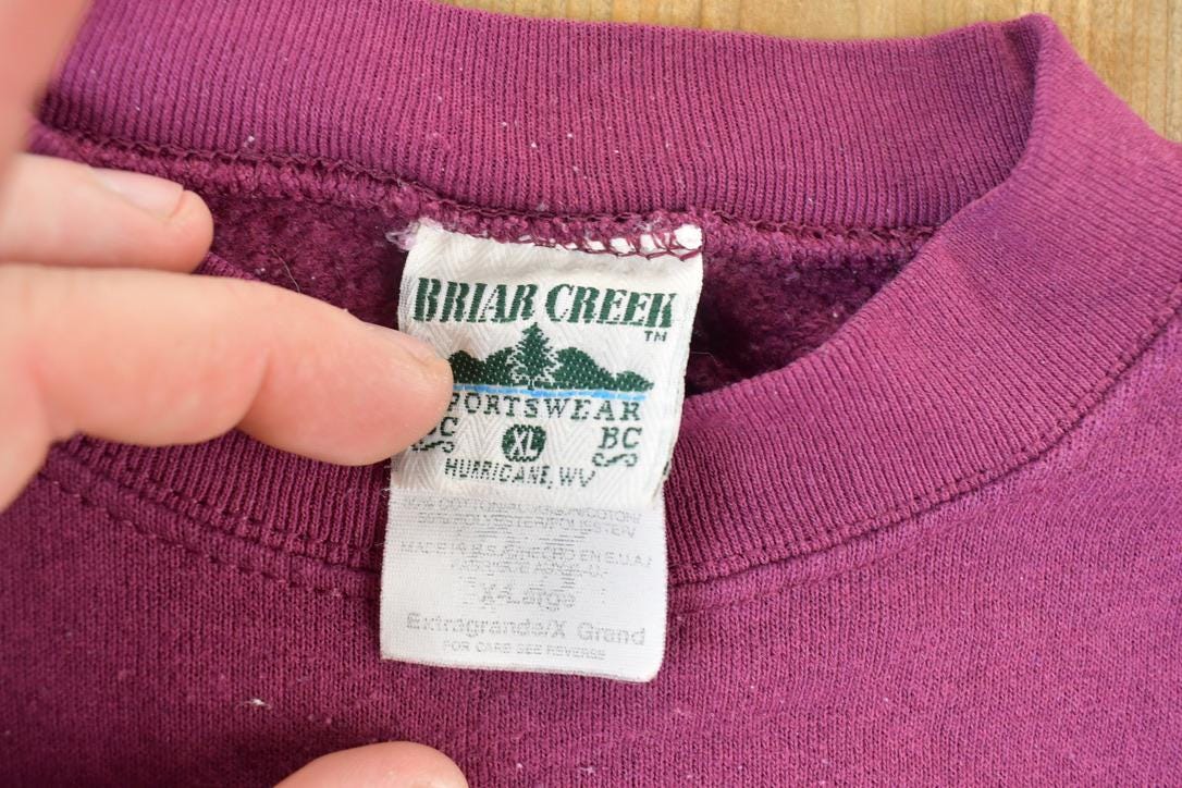 Vintage 1990s Classic American Wilderness Deer Outdoorsman Crew Neck Sweatshirt