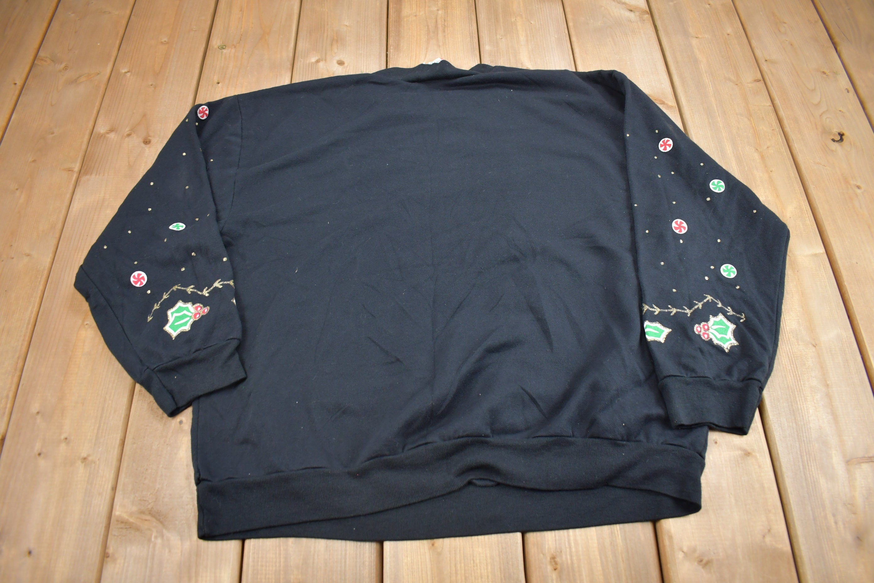 Vintage 1990s Christmas Patchwork Sweater
