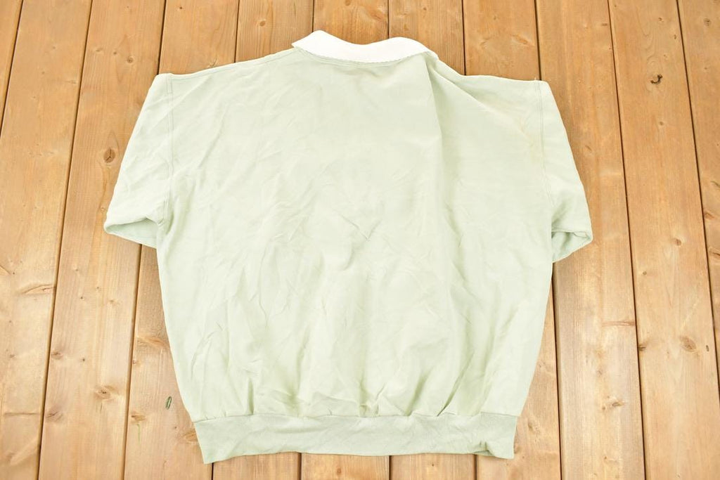 Vintage 1990s Grapevine Birds Cute Cartoon Collared Sweatshirt Women's 3X
