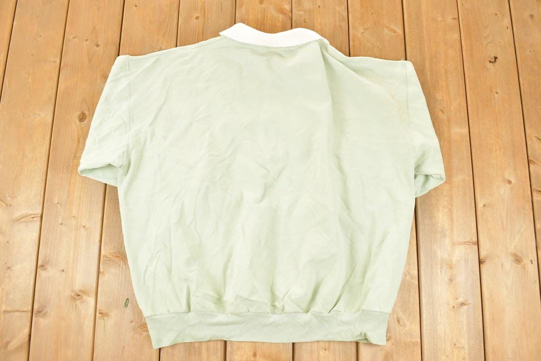 Vintage 1990s Grapevine Birds Cute Cartoon Collared Sweatshirt Women's 3X