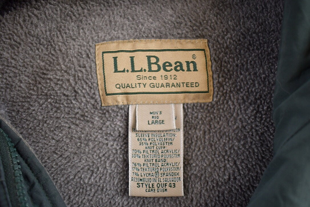 Vintage 1990s LL Bean Fleece Lined Jacket