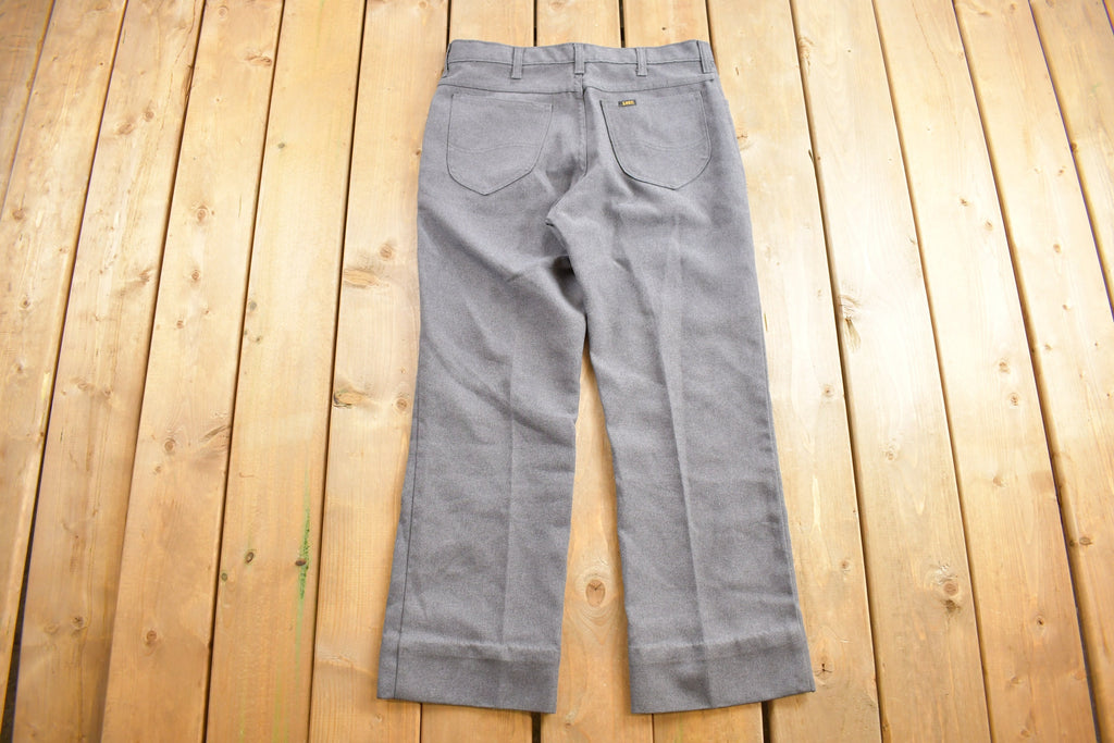 Vintage 1990s Lee Grey Trousers Size 34 x 28