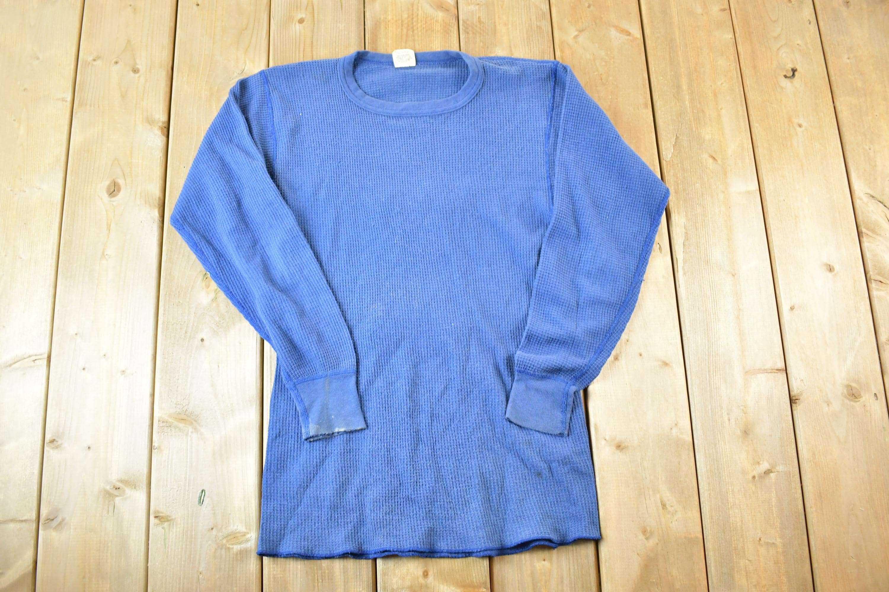 Vintage 1990s Northwest Territory Waffle Knit Souvenir thermal Shirt Men's S / Made In USA / Vintage Vacation Tee / Rare Destination Tee