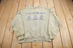 Vintage 1990s Cute Teddy Bear Graphic Crewneck Sweater