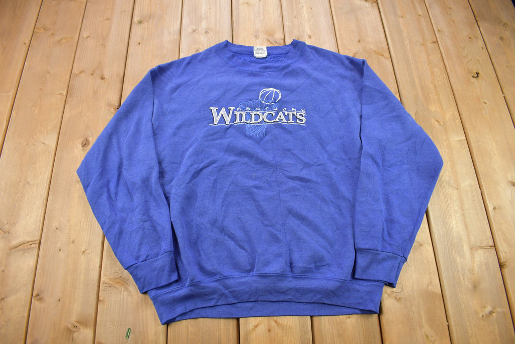 Vintage 1990s University Of Kentucky Collegiate Crewneck  Embroidered  NCAA Sweatshirt  Sportswear  Americana  Kentucky Wildcats  USA