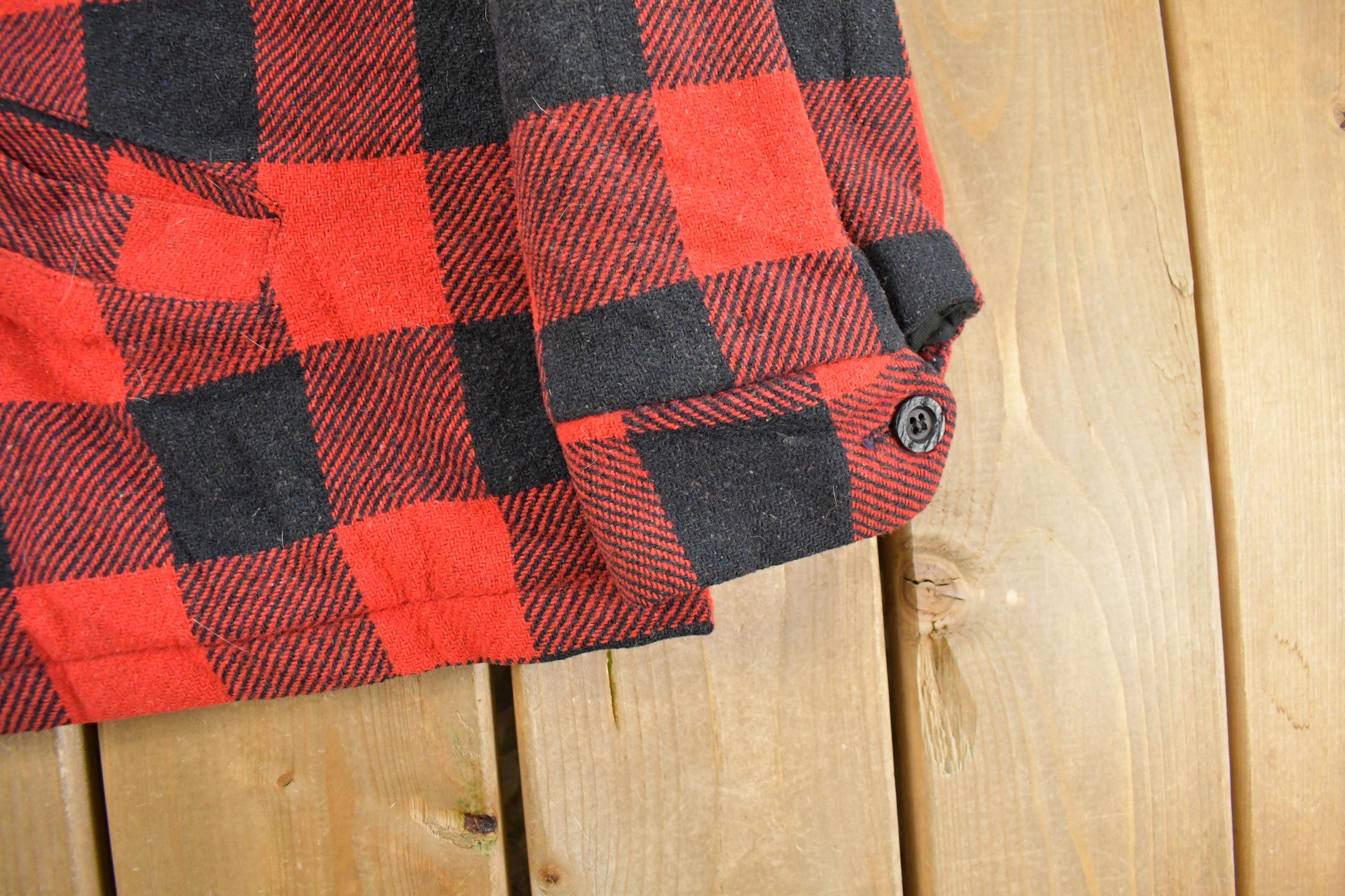 Vintage 1980s Weatherboard Insulated Flannel Jacket Men's Large