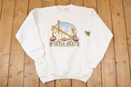 Vintage 1990s Myrtle Beach Graphic Print Crewneck Sweatshirt Men's L