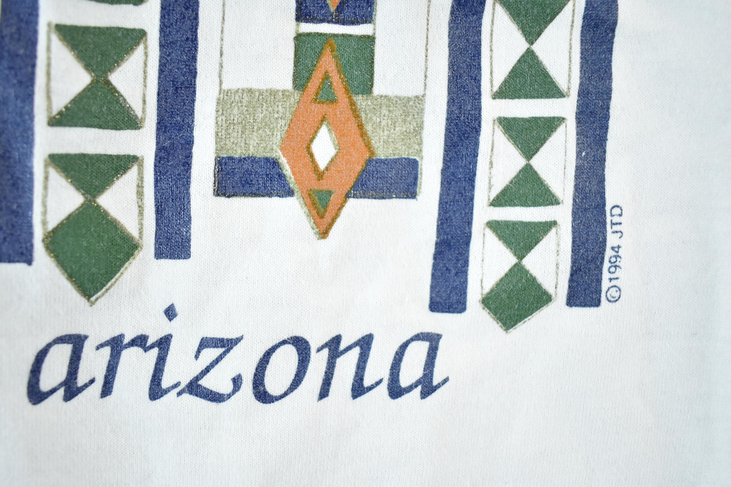 Vintage 1990s Screen Stars Best Arizona Aztec Souvenir T-Shirt Mens L