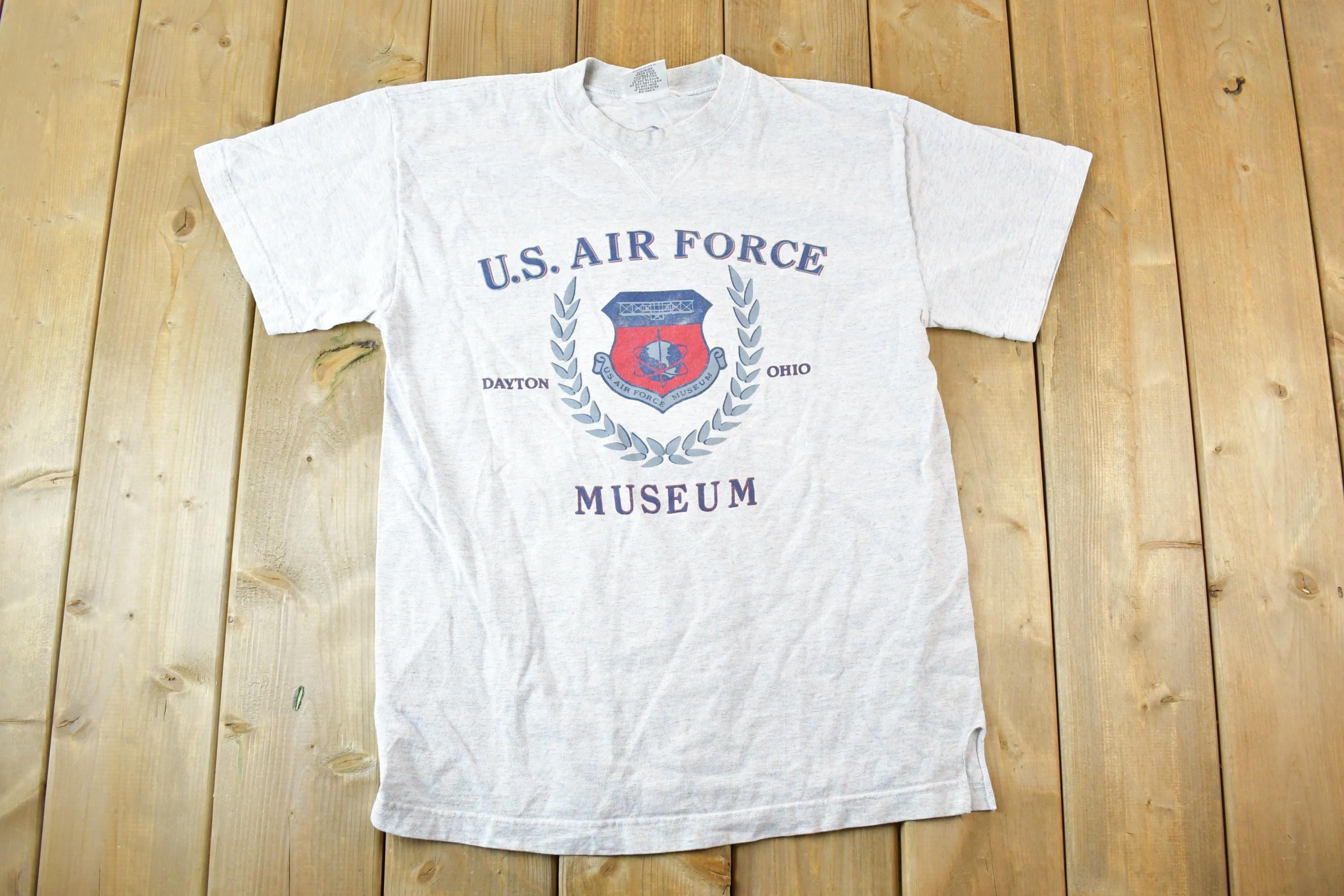 Vintage 1990s Air Force Museum Souvenir T-Shirt Mens L