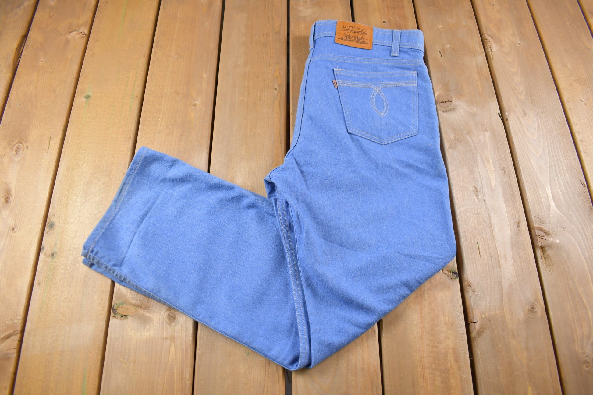 Vintage 1980s Levi's 50% Polyester Jeans Size 36 x 29