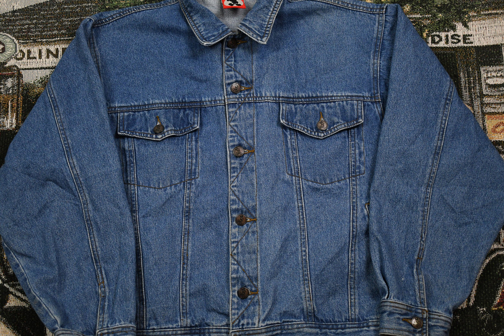 Vintage 1990s Mickey Inc Disney Embroidered Jean Jacket