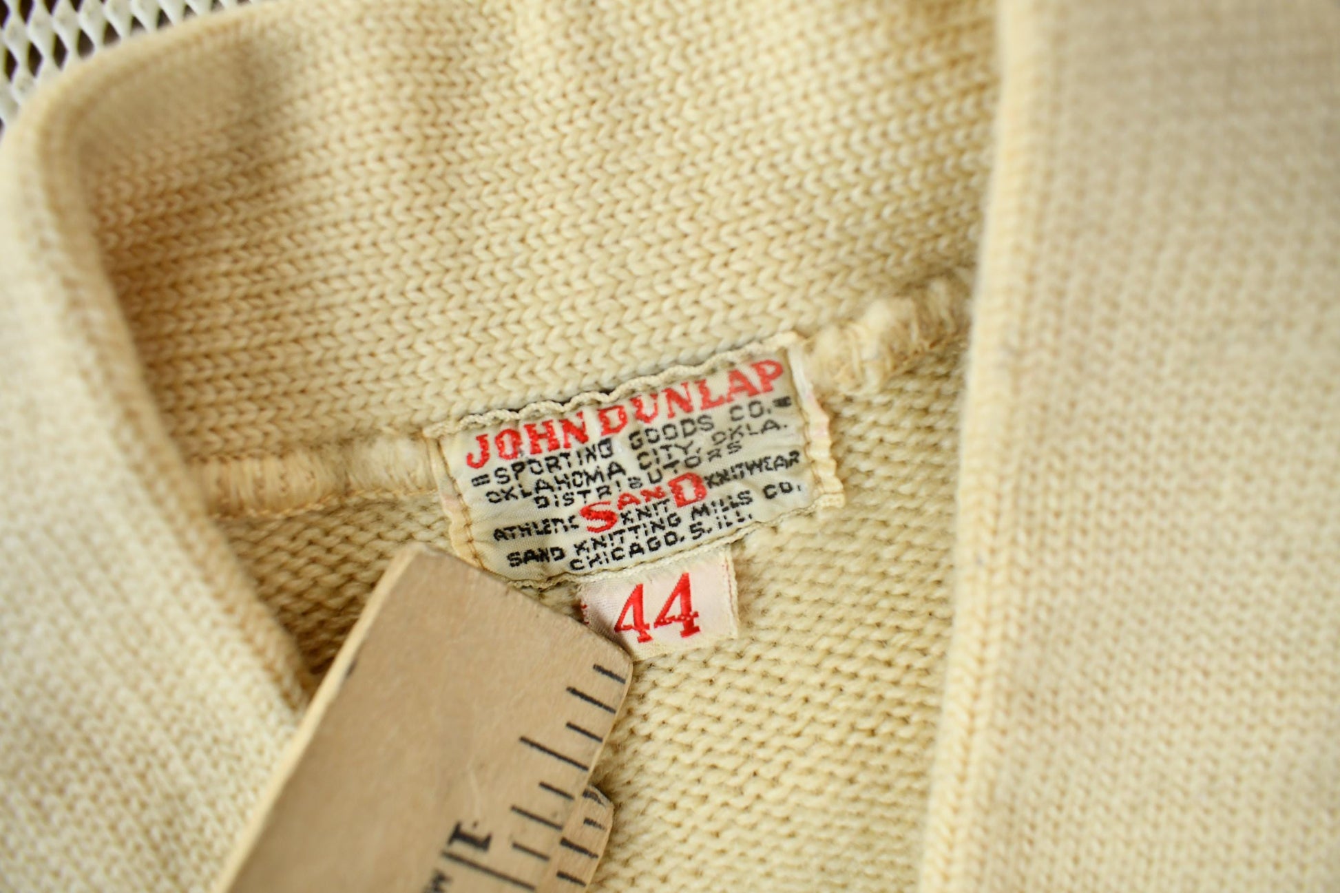 Vintage 1950s 100% Wool Collegiate Cardigan Knit Sweater