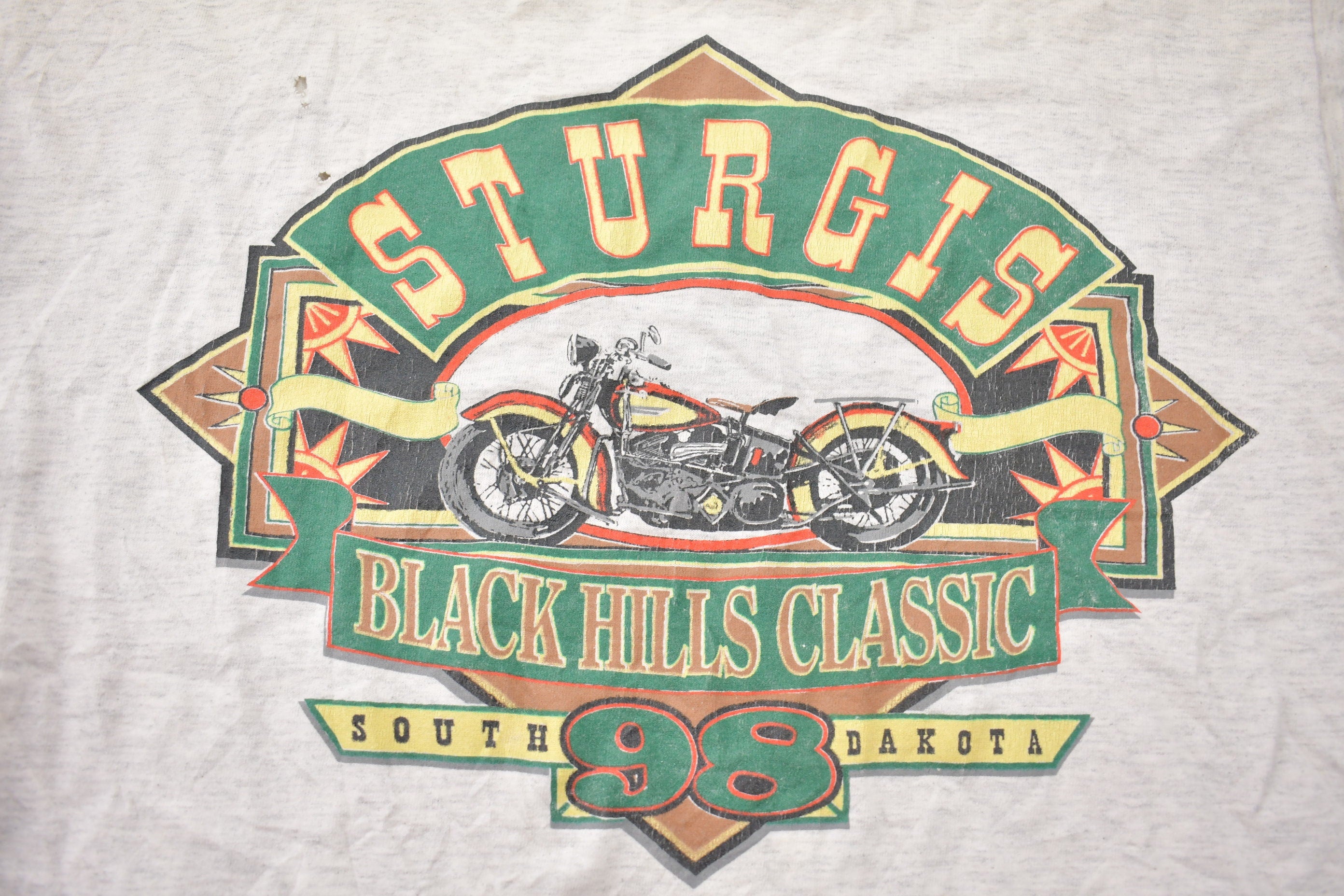 Vintage 1998 Sturgis Black Hills Rally Motorcycle T-Shirt
