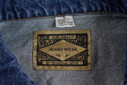Vintage 1990s Embroidered Denim Jean Jacket