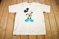 Vintage 1990s Walt Disney World Mickey Mouse Embroidered Graphic Ladies T-Shirt