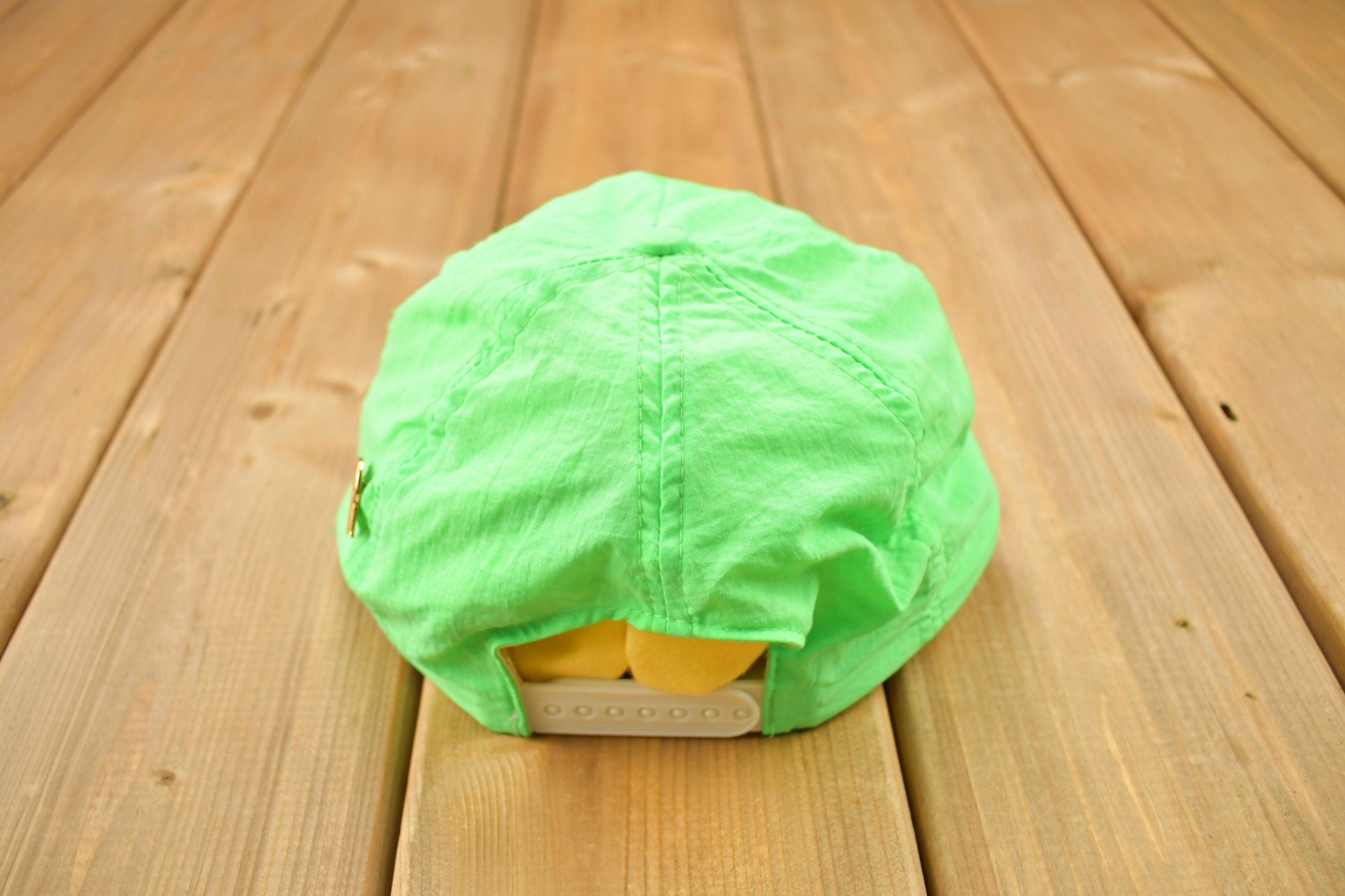 Vintage 1980s Lime Green Snap Back Hat