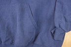 Vintage 1990s Jerzees Blank Navy Hoodie Sweatshirt Men's L